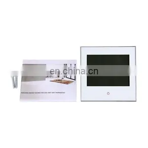 LCD Display Air Conditioning 2-Pipe Programmable Room Thermostat for Fan Coil Unit, Supports Wifi(White) thumbnail-4
