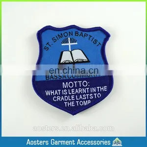Custom Clothing Iron Woven Badges Leather Jacke Wholesale Jeans Sewing Machine thumbnail-1