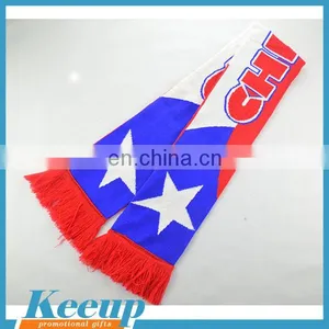 Hot Sale World Cup 2016 Fan Scarf 100% Acrylic Knitting Football Fans Scarf thumbnail-6