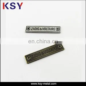 High Quality Custom Metal Label Tags With Logo thumbnail-1