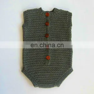 New Fashion Baby Knitted Romper New Born Climbing Kids Onepiece for Wholesale thumbnail-1