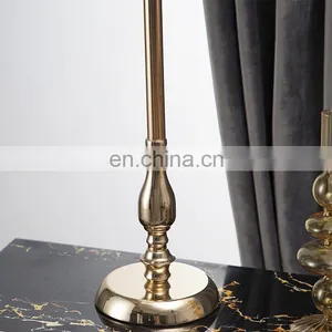 Italian Luxury Hotel Decoration High-end Durable Gold Metal Energy-saving Table Lamps for Bedroom thumbnail-5