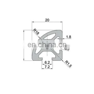 SHENGXIN v Slot 2020 2040 4080 2060 Wholesale v- Slot Bars Extrusion Aluminum Profiles 20x40 thumbnail-2