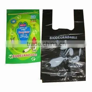 Colored Printed Plastic Flat Dog Poop Bags on Roll thumbnail-3