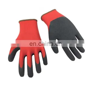 18Gauge Nylon Super Elastic Latex Sandy Coated Gloves For Industrial Protective Labor Hand thumbnail-2