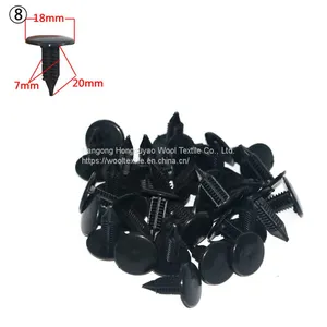 17mm-24.5mm Head Diameter Golden Push-type Fastener Plastic Auto Card Buckle thumbnail-2