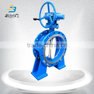 High Performance 10 Inch Flange Connection Worn Gear Operated Metal Hard Sealing Butterfly Valve thumbnail-5