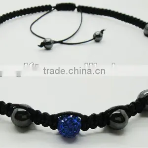 2015 Love Gift 5PCS Crystal Ball Shamballa Necklace With Hematite Beads 5PCS Crystal Ball Shamballa Necklace With Hematite Beads thumbnail-1