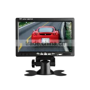 Digital Screen 7inch LCD Monitor With AV Input 2CH Video Color Monitor For Reverse Car Parking thumbnail-2