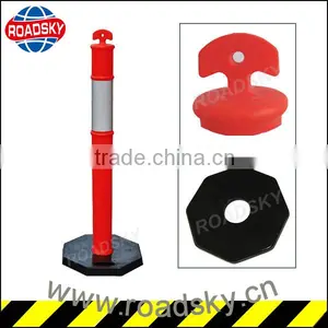 T-top Rubber Base Road Delineator Post Spring Post Fixed Bollard thumbnail-1