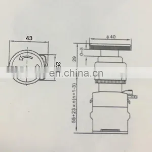 LA38-11ZS Emergency Stop 22mm Button Switches 1NO 1NC Red Mushroom 10A Equipment Lift Elevator on off Switch Button thumbnail-5