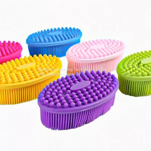 Factory Vegan The Shop Hair Strawberry Silicone Soft Skin Brushing Sisal Dry Wholesale Body Massage Brush thumbnail-1