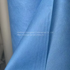 45GSM Notex SMS SMMS Non-woven Fabric 2100 mm de Ancho, Azul Adecuado Para Traje thumbnail-4