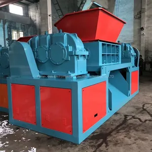 2022 New Type Hammer Mill Automatic Double Shaft Shredder Used in Wood for Sale Plastic Shredder Scrap Metal Recycling Welcomed thumbnail-4