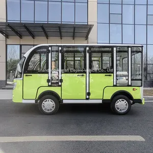 Three Row 8-seater Electric Sightseeing Car, Golf Cart for Sale thumbnail-1