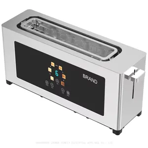 Tenfly Stainless Steel 2 Slice Toaster, Automatic Pop-up TouchScreen Bread Toaster, Home Breakfast Sandwich Maker Factory Custom thumbnail-1