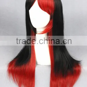 Cheap 60CM Medium Black Red Lolita Fancy Women Synthetic Hair Cosplay Wig thumbnail-3
