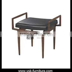 OT-072 Good Quality Walnut Wood Stool For Dressing Table thumbnail-1