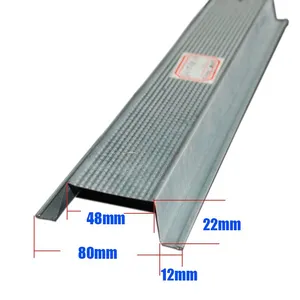 PVC Gypsum Ceiling Board Metal Omega Furring Channel thumbnail-4