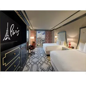 Modern Simple Leather Double Bed Intelligent Multi-function Massage With Projector Storage Bed Hotel Sex Queen Bed thumbnail-2