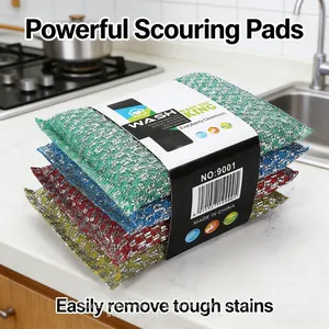 Non-Abrasive Kitchen Sponges 4 Colors Dish Sponges for Non-Stick & Delicate Surfaces thumbnail-1