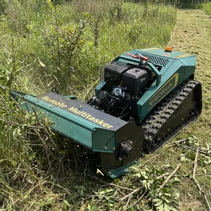 Vigorun Tech MTSK800 Industrial 420cc 48V Track Wireless Radio Control Flail Mower CE EPA Euro 5 Gasoline Engine Lawn Cutting thumbnail-1