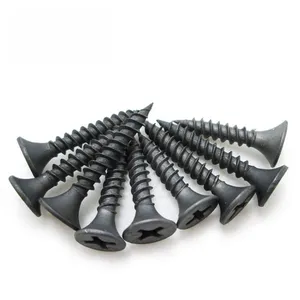 Fine Thread Plasterboard Screws 13mm-100mm Full Sizes Available With Drill Point Black Phosphate Coating No Snapping thumbnail-5
