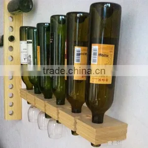 Wooden Wine Rack, Wine Bottle Display Shelf, Wholesale Wine Rack Wall Mount thumbnail-1