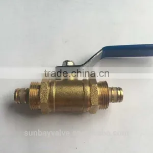 Lead Free Brass Drain Ball Valves With Compression Ends thumbnail-3