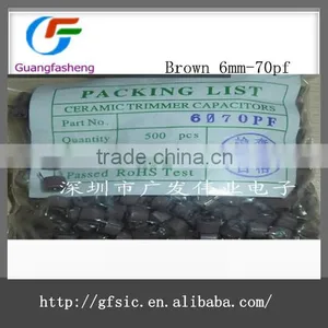 Adjustable Capacitor 70PF Diameter 6MM Variable Capacitor In-line Tuning Capacitor Brown thumbnail-1