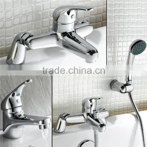 BATHROOM CHROME BASIN SINK MIXER, BATH FILLER MIXER, BATH SHOWER MIXER thumbnail-2