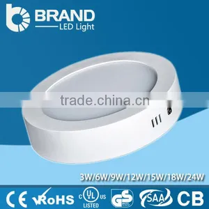High Quality Aluminum+LGP Mitsubishi Light Guide SMD Chips 18W Face Mounted Round LED Panel Light thumbnail-4