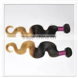 Full Cuticle Healthy Ends Virgin Brazilian Body Wave Cheap Ombre Hair Extension thumbnail-4