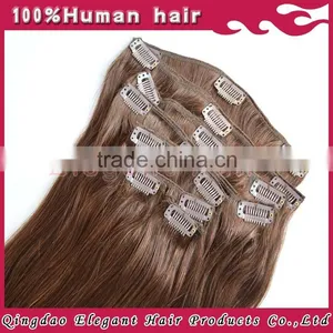 Wholesale Brazilian Remy Hair Clip in Hair Extension thumbnail-1