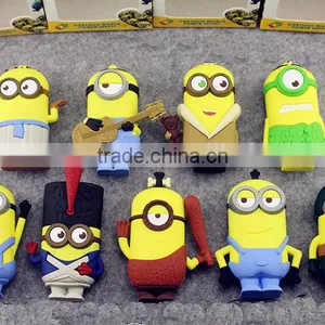 (Hot Sale) High Quality Cartoon Power Bank Despicable Me Design Mini Power Bank Cute Silicone Power Charger thumbnail-1