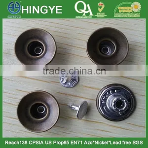 Oxy Brass Color Metal Jeans Tack Button -- JB1412008 thumbnail-1