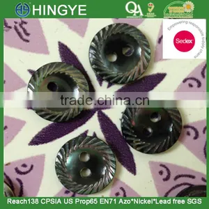 Sedex Audited Factory 2 Pillar Real Shell Button thumbnail-1