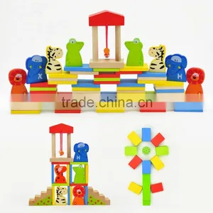2014 Top 100 Christmas Gift 150 Pcs Elephant Tree Animal Shape Red Yellow Blue Green Burlywood 5 Colours Domino Game thumbnail-3