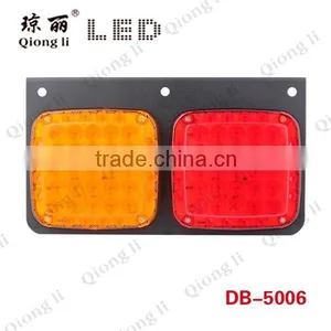 82 LED Iron Plate Anti-shock Square Led Tail Lights 24v Truck thumbnail-1