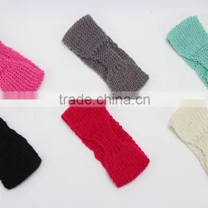 Hot-sales Baby Crochet Headband Headwraps Children Knitted Headbands for Hair Accessories Kids Headwear thumbnail-4
