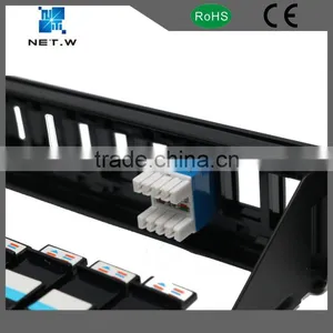 Cat6a Utp Snap-In Unshielded Black Patch Panel thumbnail-5