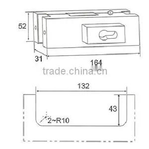 Stainless Steel Patch Fitting for Glass Door Floor Lock (DL-048) thumbnail-2