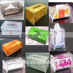 GH-RZ572 Factory Frice Promotional Facial Tissue Box,Tissue Paper Box,Tissue Box Cover ,customized Acrylic Tissue Box Cover thumbnail-1