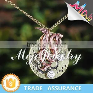 Free Sample Necklace Animal Shape Circle Pendant Necklace thumbnail-6