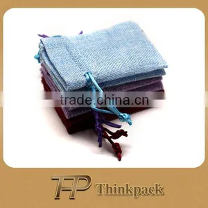 Small Jute Jewelry Pouch thumbnail-1