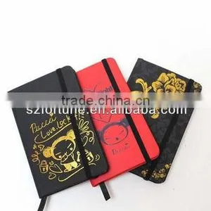 Hardcover PU Leather Notebook,hot Stamping Gold Logo Smooth thumbnail-2