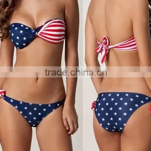 Hot Sexi Photo Image Twisted USA Girl Sexy Image Swimwear Swimsuit in Stock thumbnail-1