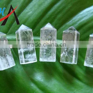 Fashion Transparent Quartz Crystal Point Pendants thumbnail-1