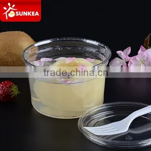 Vegetable Fruit Salad PET Plastic Cup With Lid Quality Choice thumbnail-5
