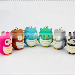 Plastic LED Owl Keychains With Sound thumbnail-1